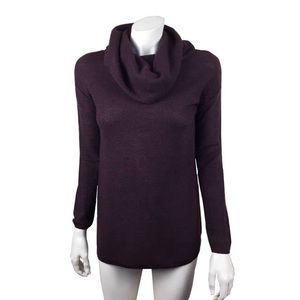 Ann Taylor Deep Purple Cowl Neck